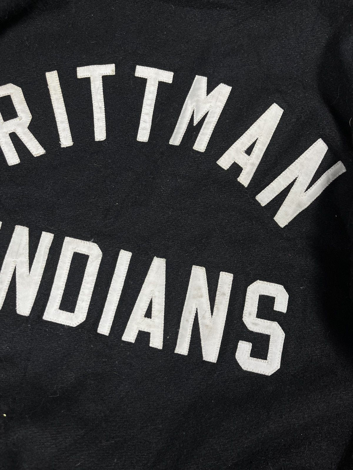 Delong × Vintage 80s DeLong Rittman Indians letterman varsity jacket wool Size US S / EU 44-46 / 1 - 5 Thumbnail