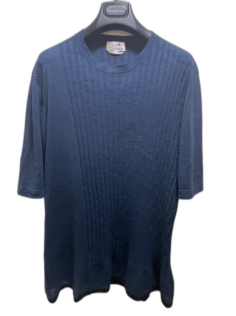 Hermes Short Sleeve Cotton Linen TShirt-2506