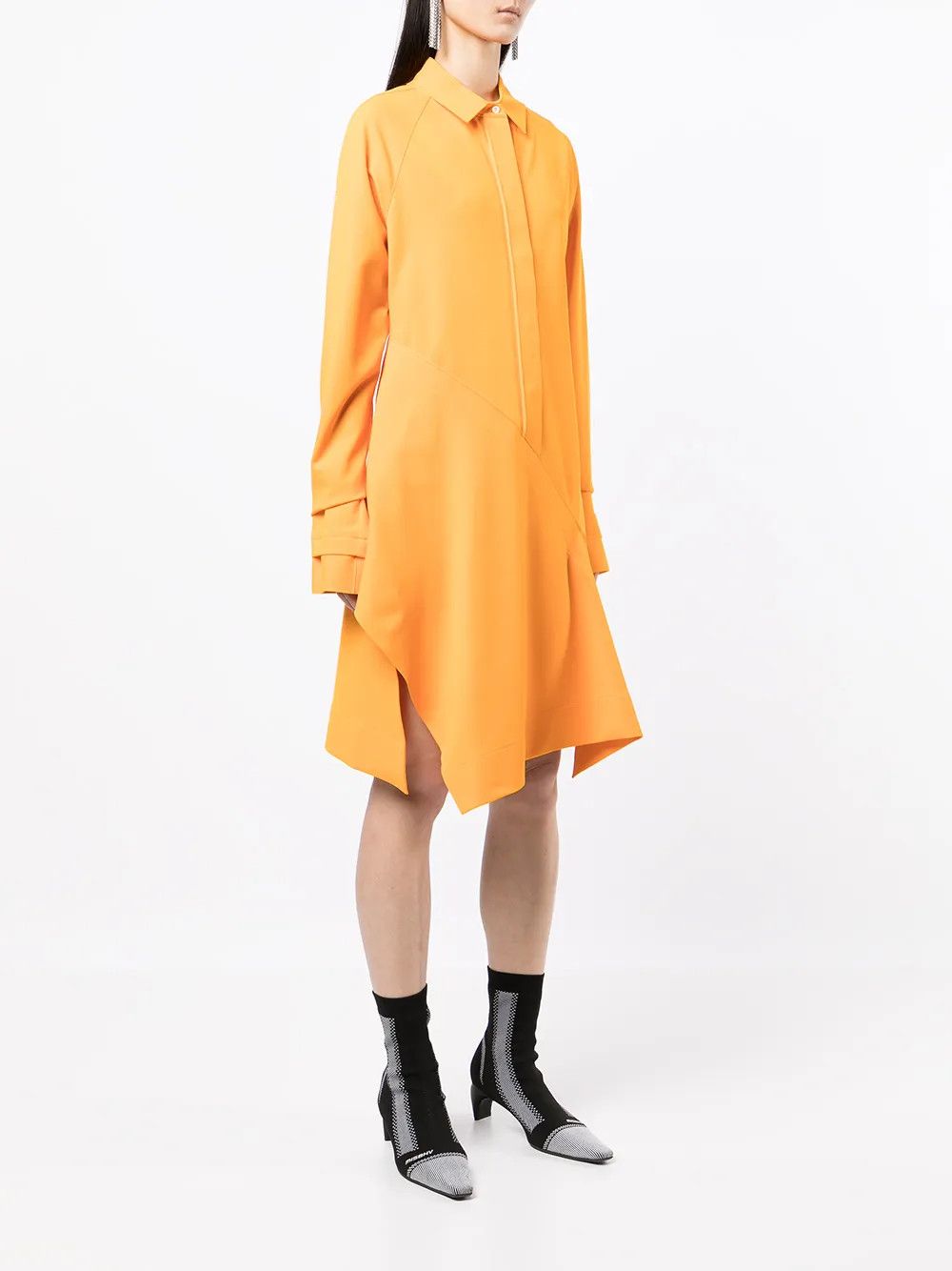 Off-White o1y1225 Mini Dress in Orange Size S / US 4 / IT 40 - 2 Thumbnail