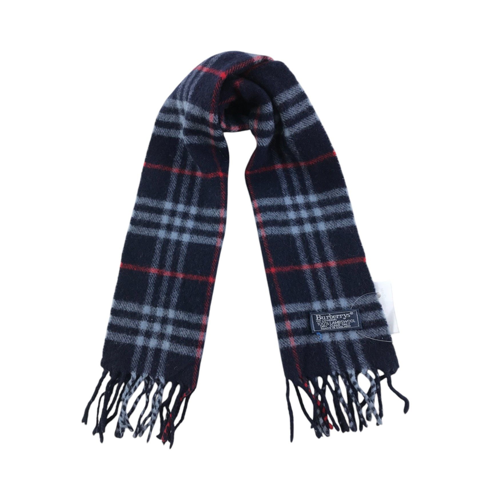 Burberry × Vintage Burberry Scarf / Muffler / Neckwear - WW2609 Size ONE SIZE - 1 Thumbnail