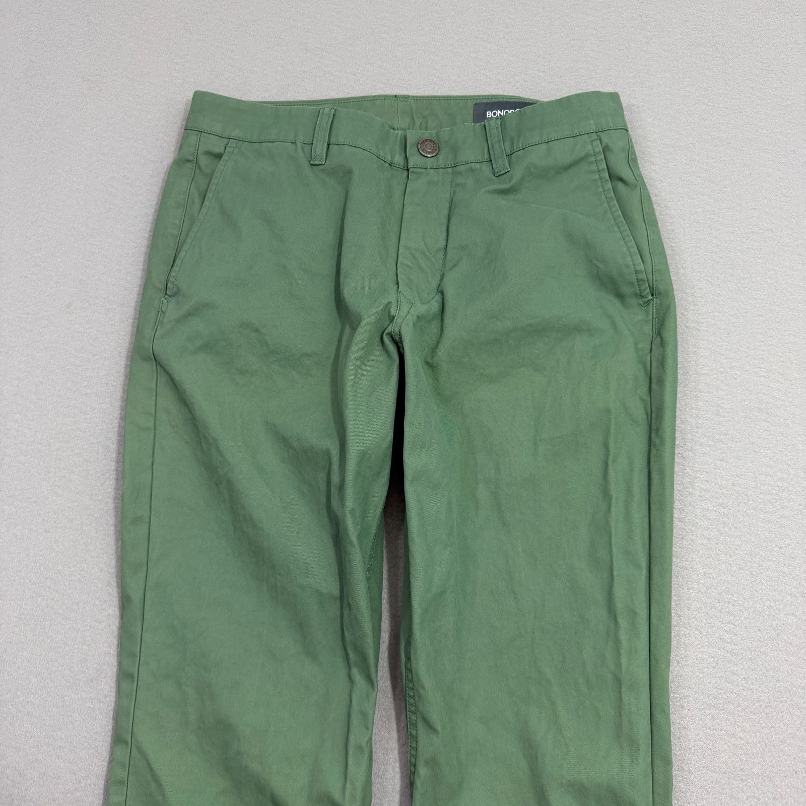 Bonobos BONOBOS Washed Chinos Straight Leg Pants Men's 30x34 Green Size US 30 / EU 46 - 2 Thumbnail