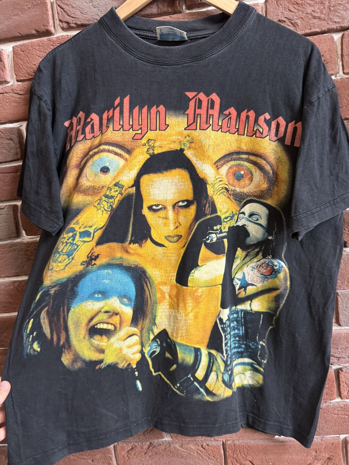 Band Tees Rare Vintage 90s Marilyn Manson Antichrist Metal Band Tee Size US L / EU 52-54 / 3 - 4 Thumbnail