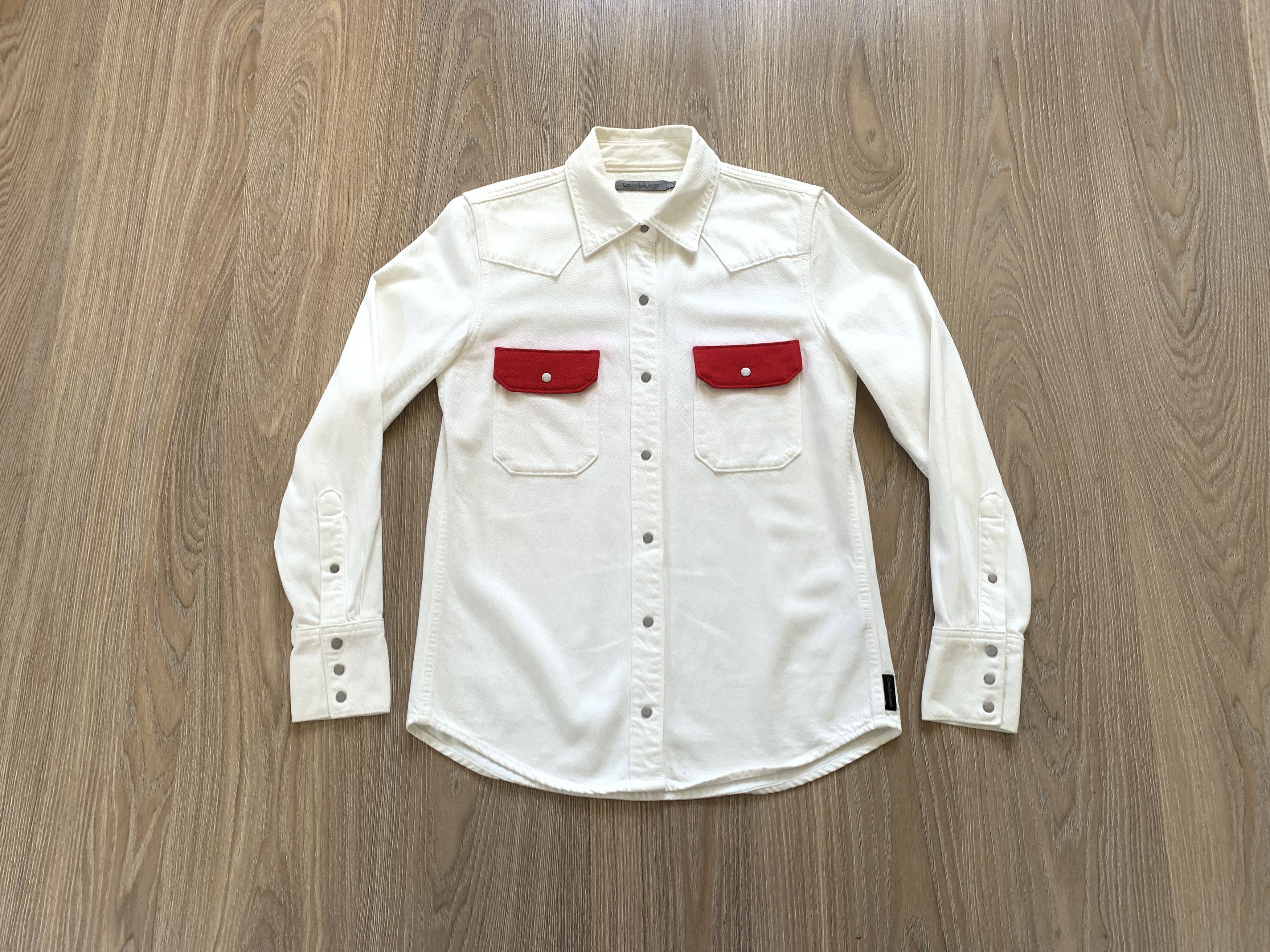 Calvin Klein Vintage Calvin Klein Jeans Denim Shirt Button Size US S / EU 44-46 / 1 - 1 Thumbnail