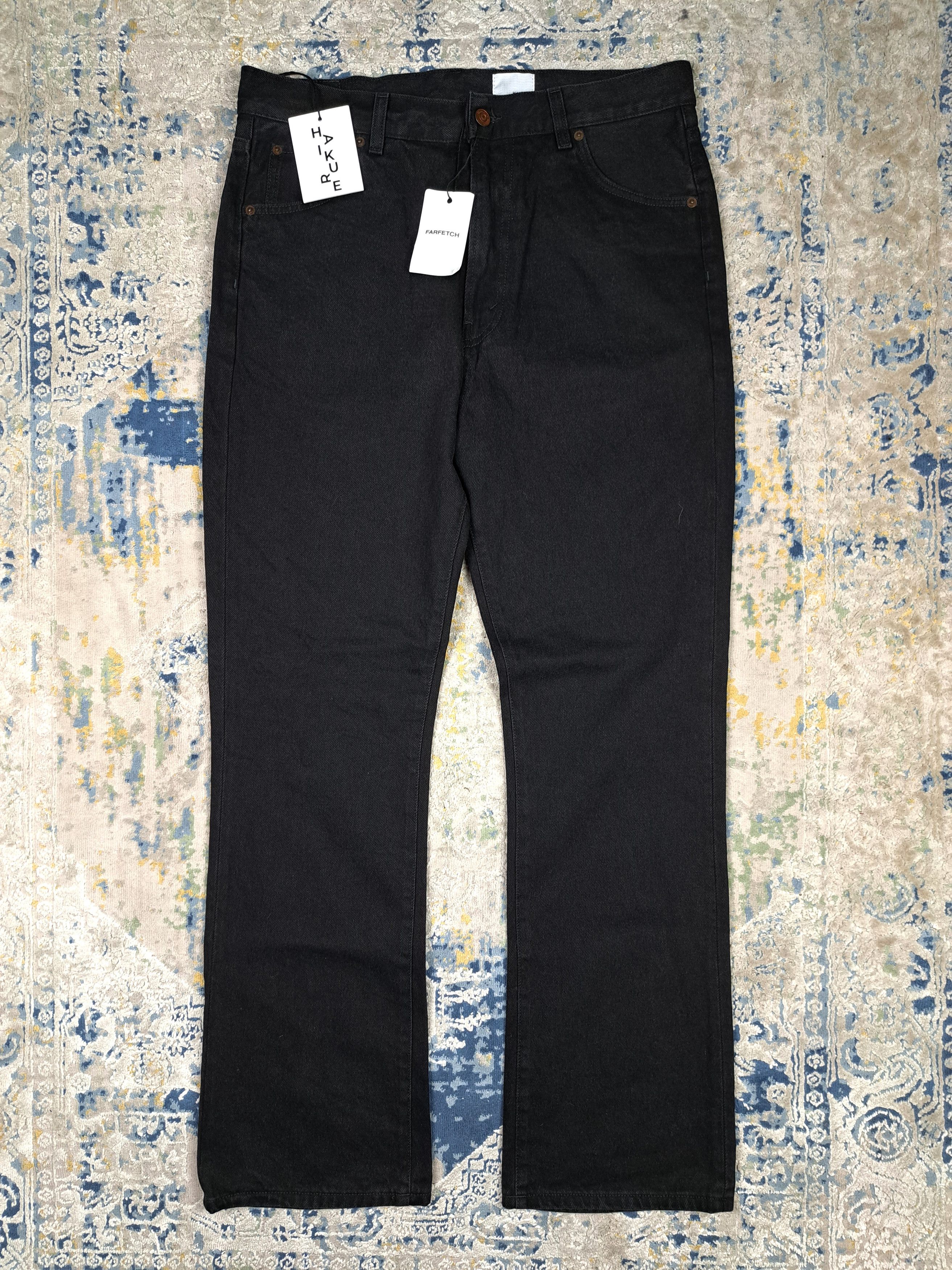 Haikure $220 RRP BNWT Haikure Fergus Black Rinse Wide Leg Denim Size US 33 - 1 Thumbnail