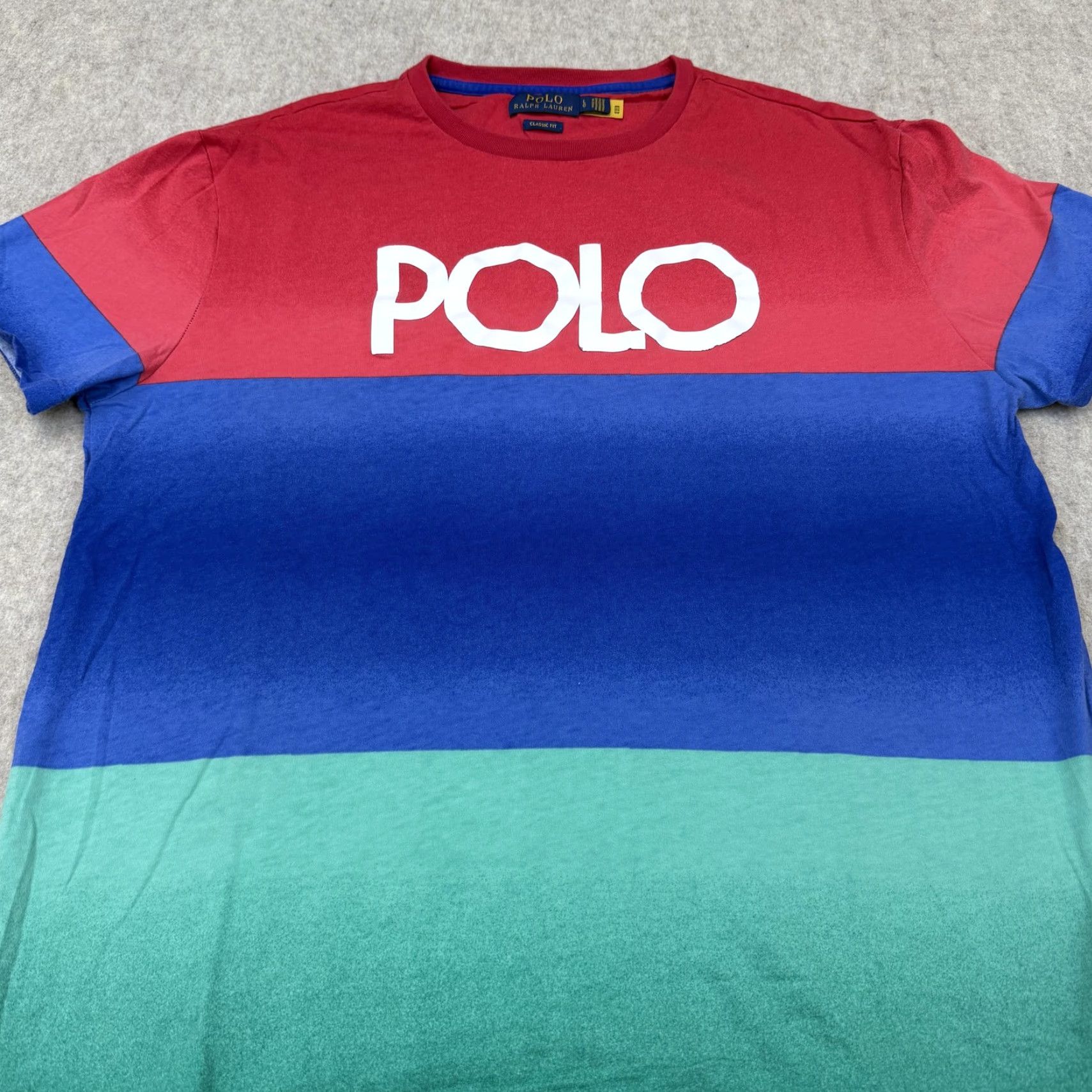 Polo Ralph Lauren Polo Ralph Lauren Shirt Mens Large Multicolor POLO Logo Colorblock Graphic Tee Size US L / EU 52-54 / 3 - 3 Thumbnail