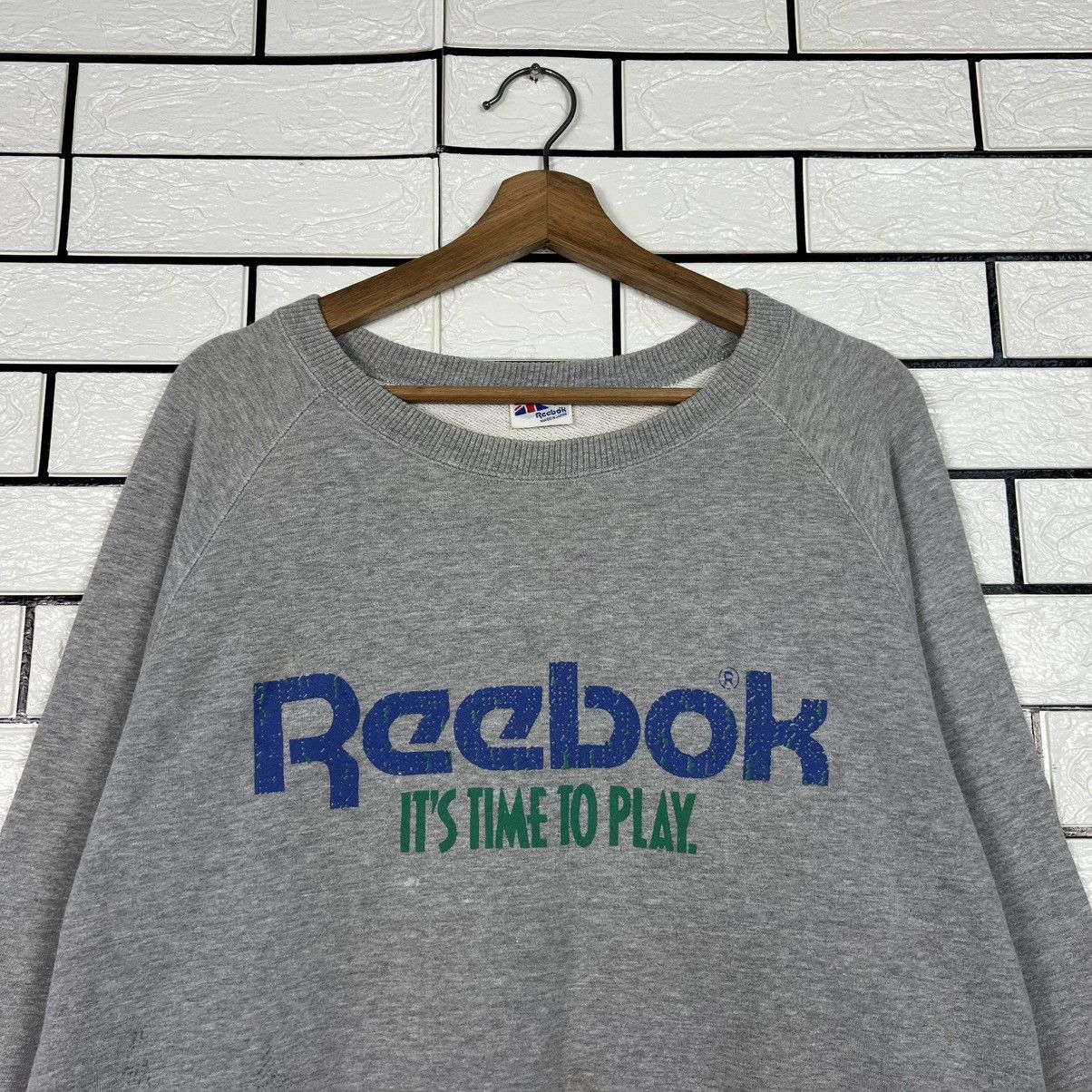 Vintage 90's REEBOK Big Logo Crewneck Sweatshirt #3977-C181