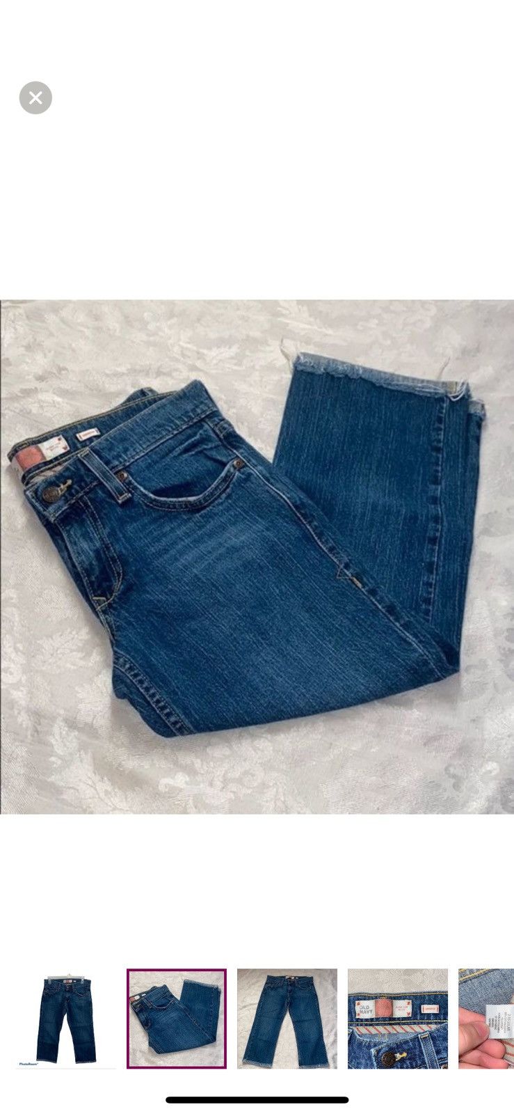 Old Navy Old navy ultra low rise denim capris size 2 Size 26" / US 2 / IT 38 - 2 Thumbnail