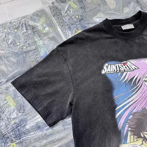 Japanese Brand Manami x Naoko Anime SAINT SEIYA Washed T-shirt Size US XL / EU 56 / 4 - 6 Thumbnail