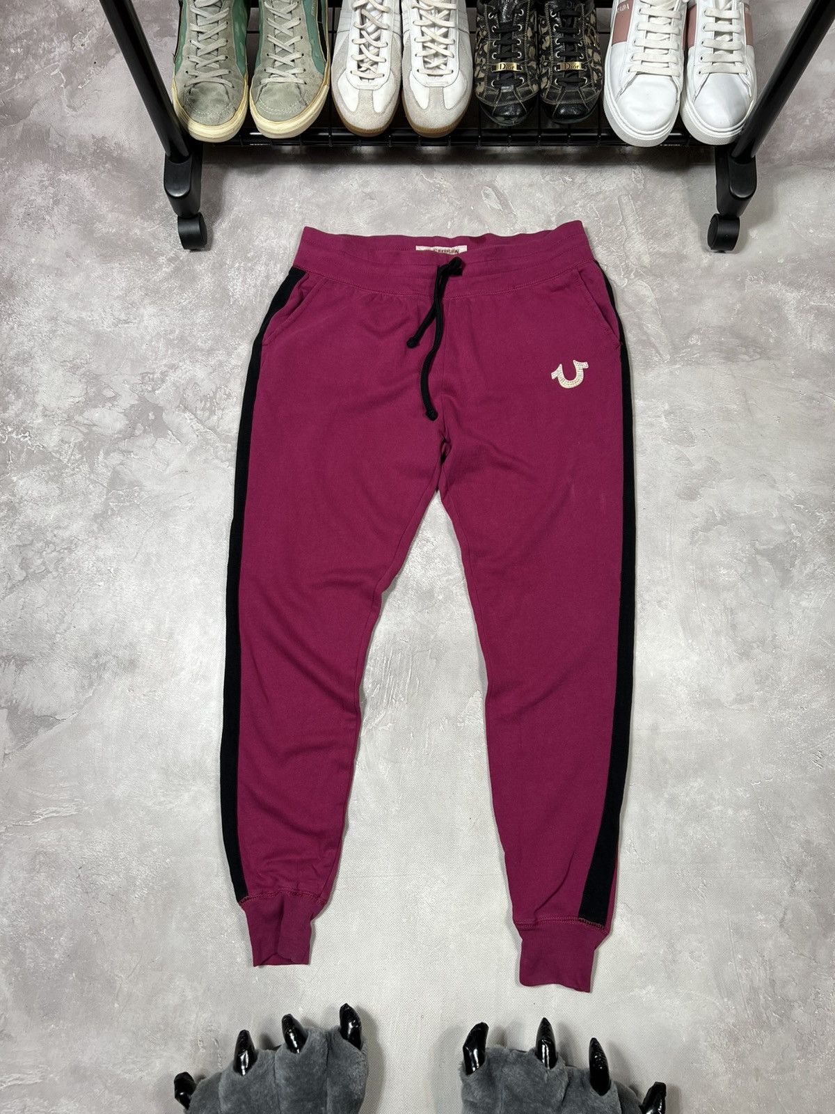 True Religion × Vintage Vintage True Religion Y2k Sweatpants Size 32" / US 10 / IT 46 - 1 Thumbnail