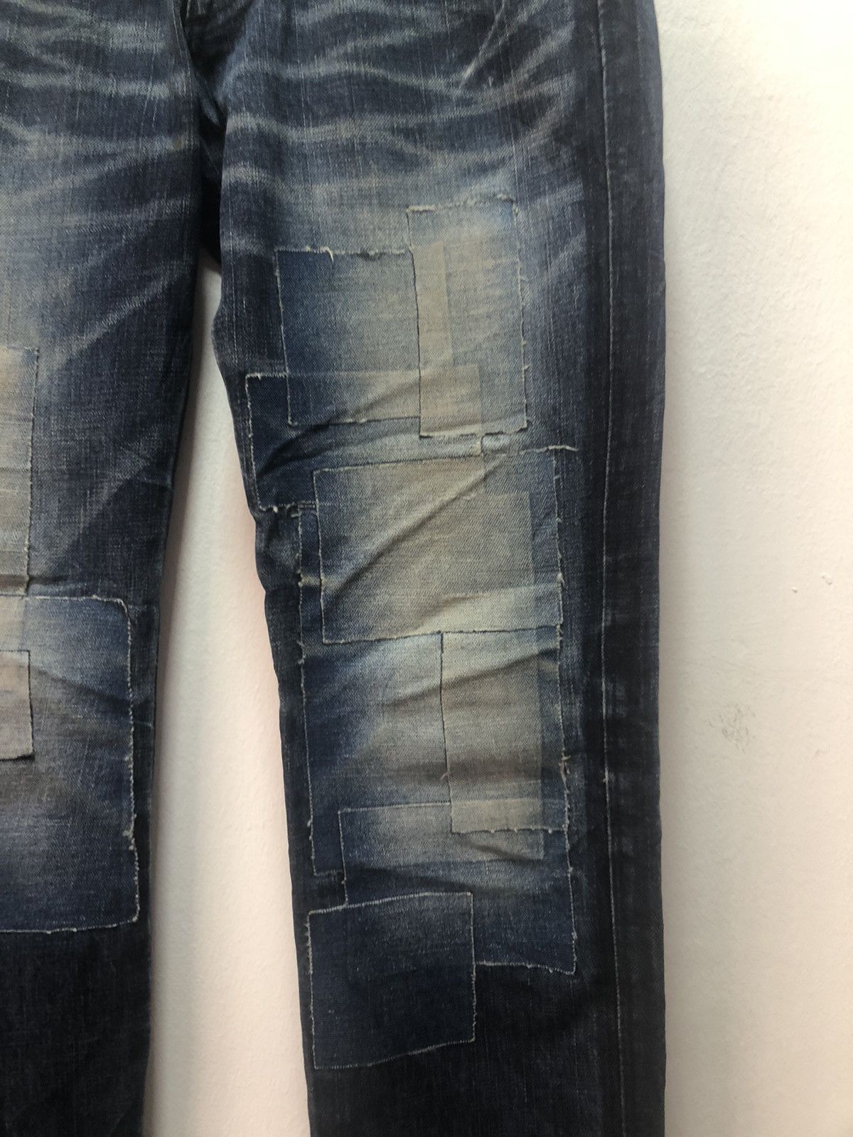 FACTOTUM FACTOTUM Denim Pants Patch Distressed Style Japan Made Size US 29 - 4 Thumbnail