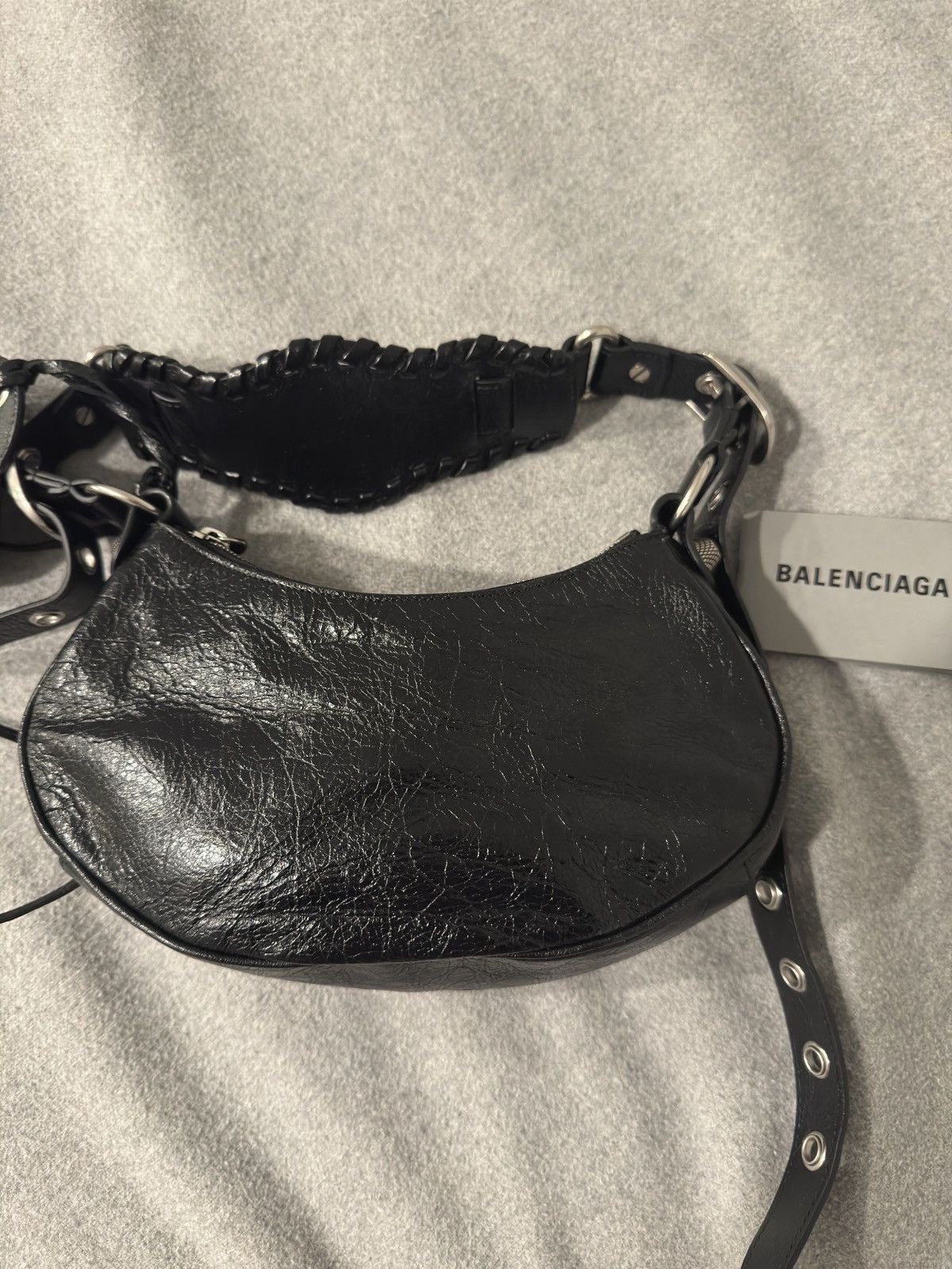 Balenciaga Balenciaga Le Cagole Shoulder Bag XSmall in Black Size ONE SIZE - 3 Thumbnail