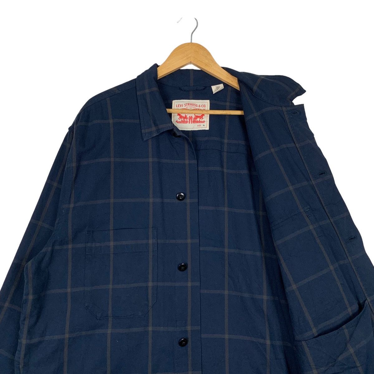 Levi's LEVIS Checked Work Shirt Flannel Jacket #1131-C52 Size US XL / EU 56 / 4 - 10 Thumbnail