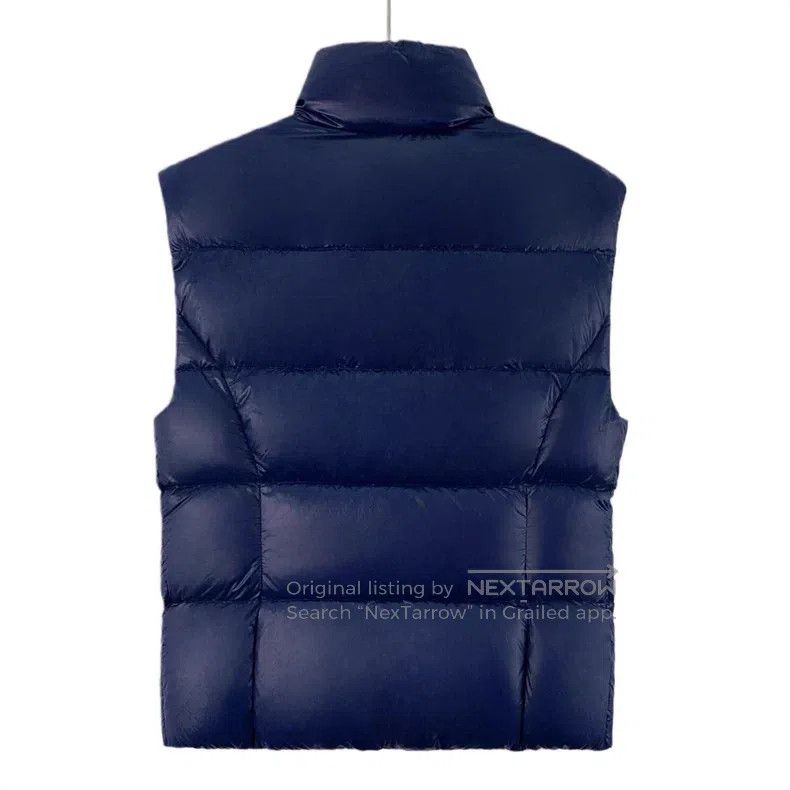 Prada Prada Blue logo triangle stand-up collar down vest Size US XS / EU 42 / 0 - 2 Thumbnail
