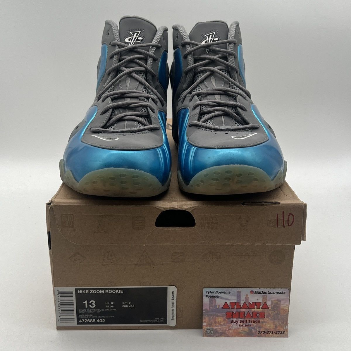 Nike Zoom rookie dynamic blue Size US 13 / EU 46 - 2 Thumbnail