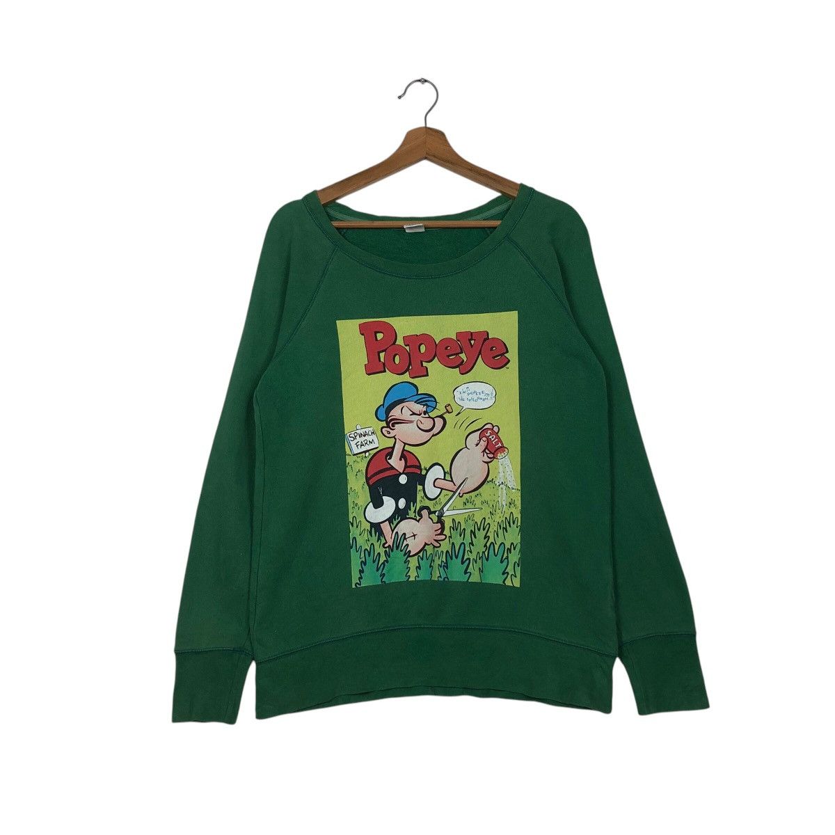 Cartoon Network 📌Vintage Cartoon Popeye Sweatshirt Big Logo Design Size US L / EU 52-54 / 3 - 2 Thumbnail