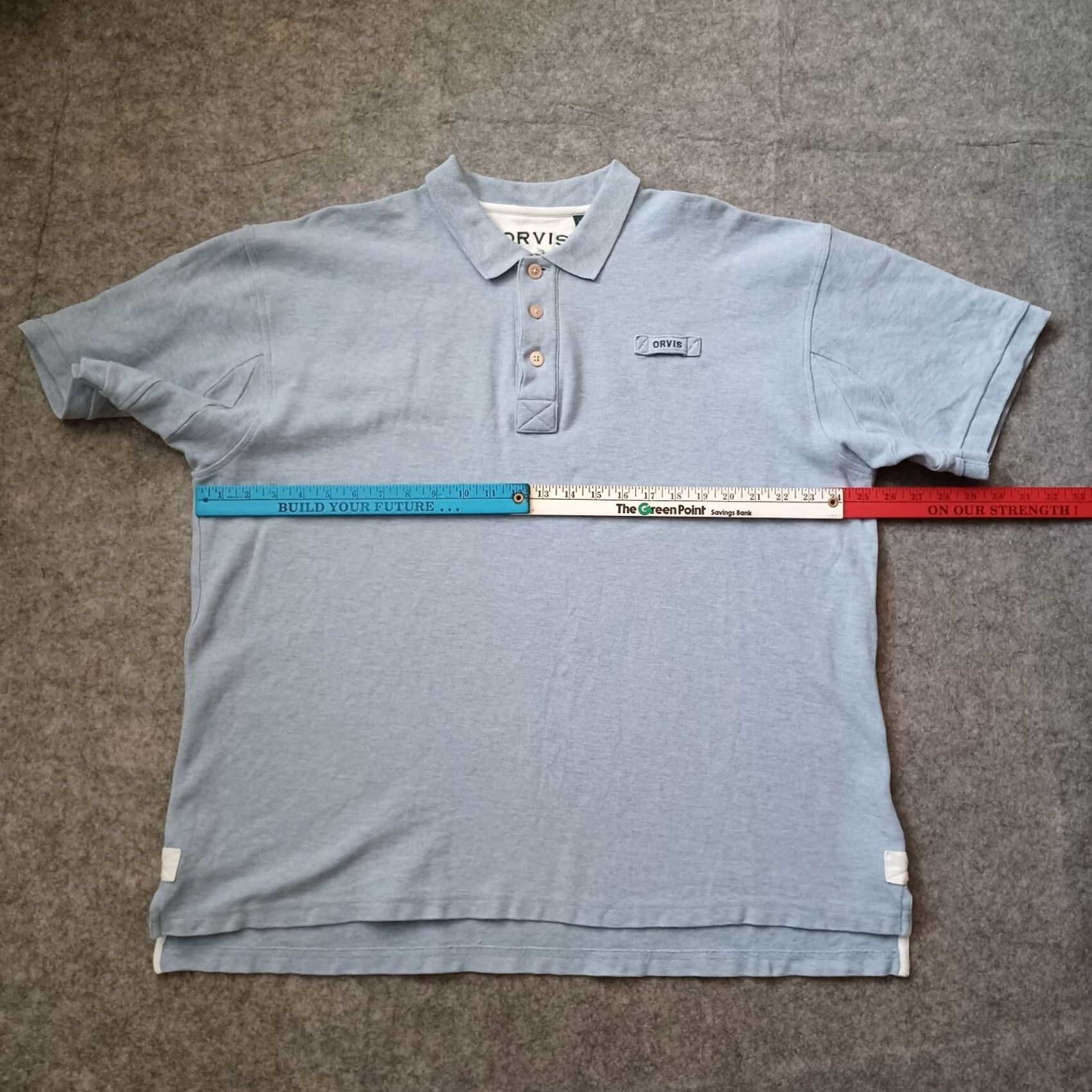 Orvis Orvis Mens Polo Shirt XL Blue Signature Logo Short Sleeve Heavyweight Knit 100% Cotton Regular Fit Golf Walking Men Size US XL / EU 56 / 4 - 4 Thumbnail