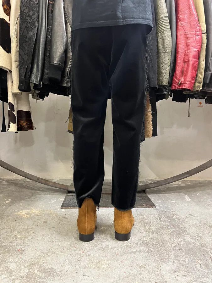 Maison Margiela × Vintage Maison Margiela MM6 Velvet Distressed Lines Pants Size 26" / US 2 / IT 38 - 5 Thumbnail