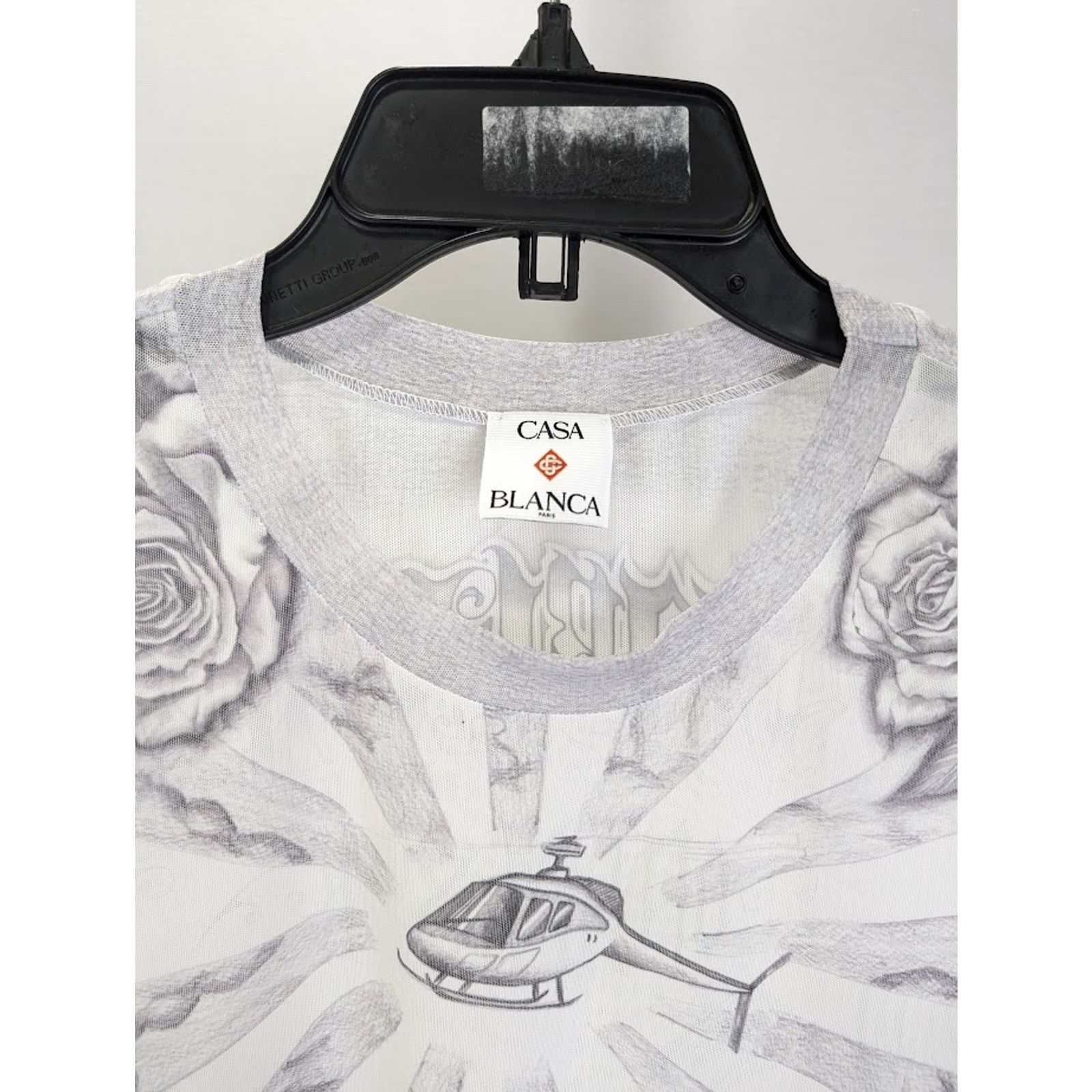 Casablanca o1rshd1 DUP / Printed Crewneck Short Sleeve Mesh Top Tattoo Size US XXL / EU 58 / 5 - 3 Thumbnail