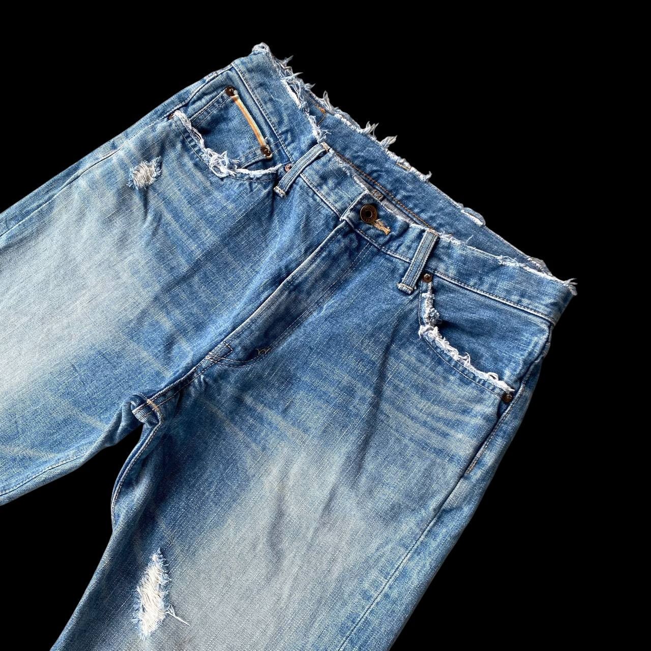 Edwin EDWIN Japan SELVEDGED REWORKED Distressed Shorts Frayed Hem Size US 30 / EU 46 - 7 Thumbnail