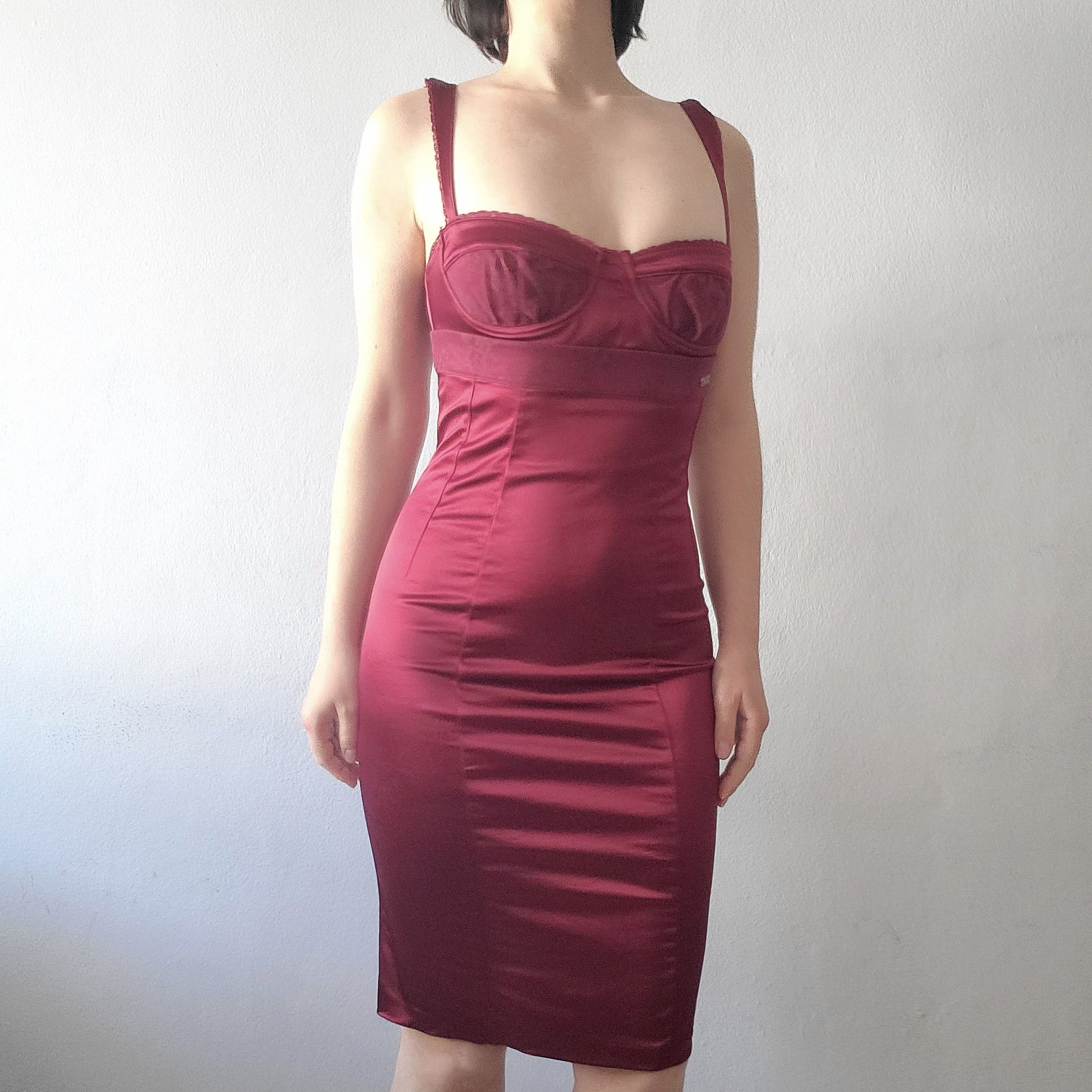 John Galliano John Galliano vintage y2k silky lace trim bustier dress Size L / US 10 / IT 46 - 15 Thumbnail