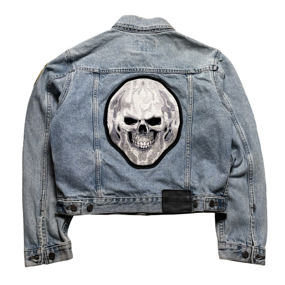Harley Davidson Vintage Harley Davidson Light Wash Jean Jacket Women's M Size M / US 6-8 / IT 42-44 - 7 Thumbnail