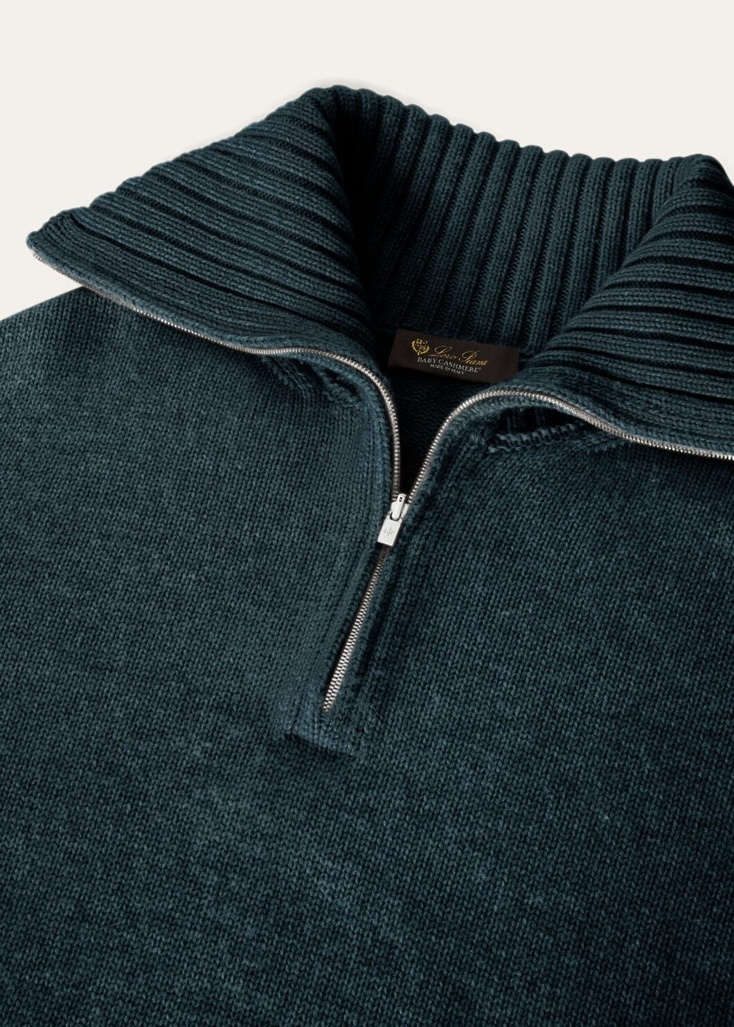 Loro Piana o1w1db10825 FAN3805 Parksville Pullover in Dark Green Size L / US 10 / IT 46 - 3 Thumbnail