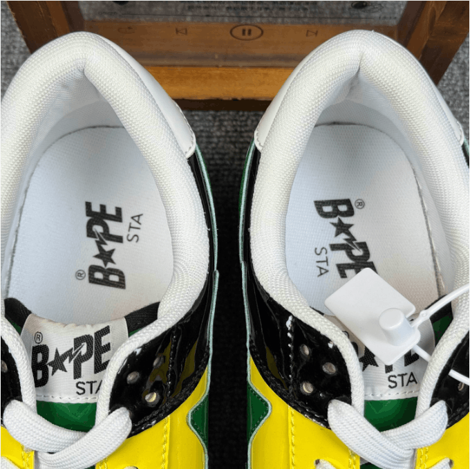 Bape ABATHINGAPE low-top sneaker men's black, green, yellow Size US 13 / EU 46 - 3 Thumbnail