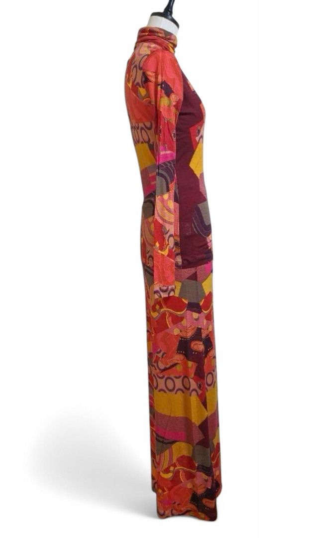 Jean Paul Gaultier Jean Paul Gaultier - Mesh Setup Red Roses Longsleeve Dress Size M / US 6-8 / IT 42-44 - 3 Thumbnail
