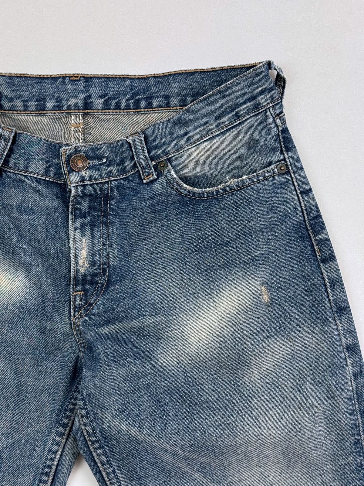 Levi's Y2K Vintage Levi’s 529 Distressed Flared Women’s Jeans Size 30" / US 8 / IT 44 - 7 Thumbnail