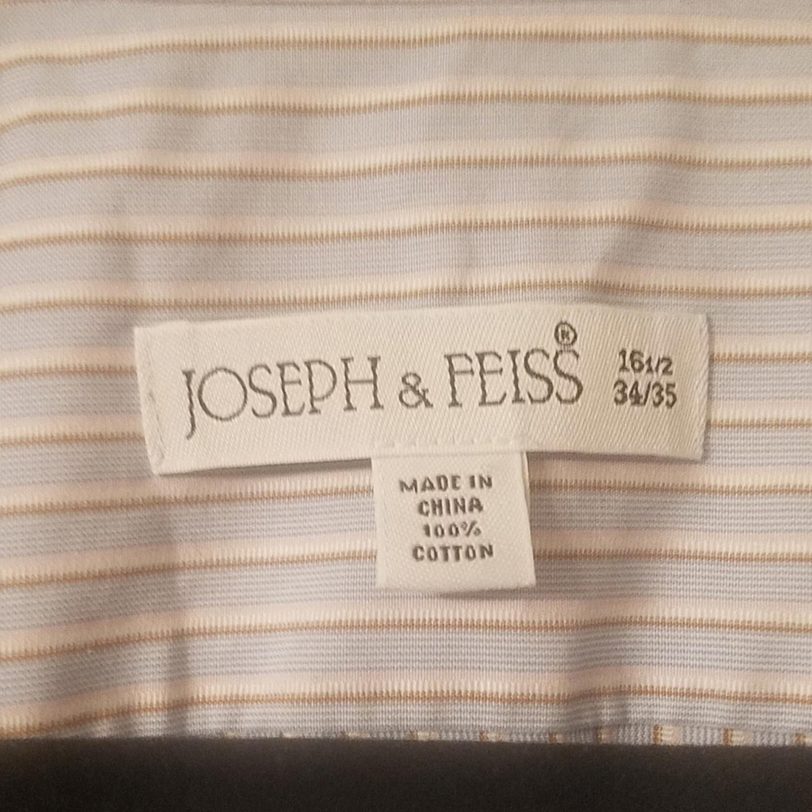 Van Heusen Joseph & Feuss Men's Striped Shirt Size 16 1/2 34/35 Size US M / EU 48-50 / 2 - 3 Thumbnail