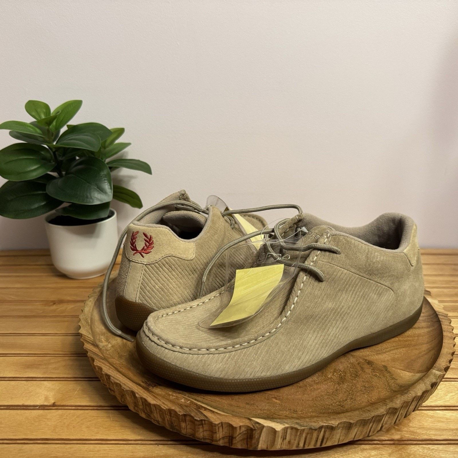 Fred Perry Fred Perry Clearcut Suede Shoes Sand Beige Men’s Size 8 Size US 8 / EU 41 - 1 Thumbnail
