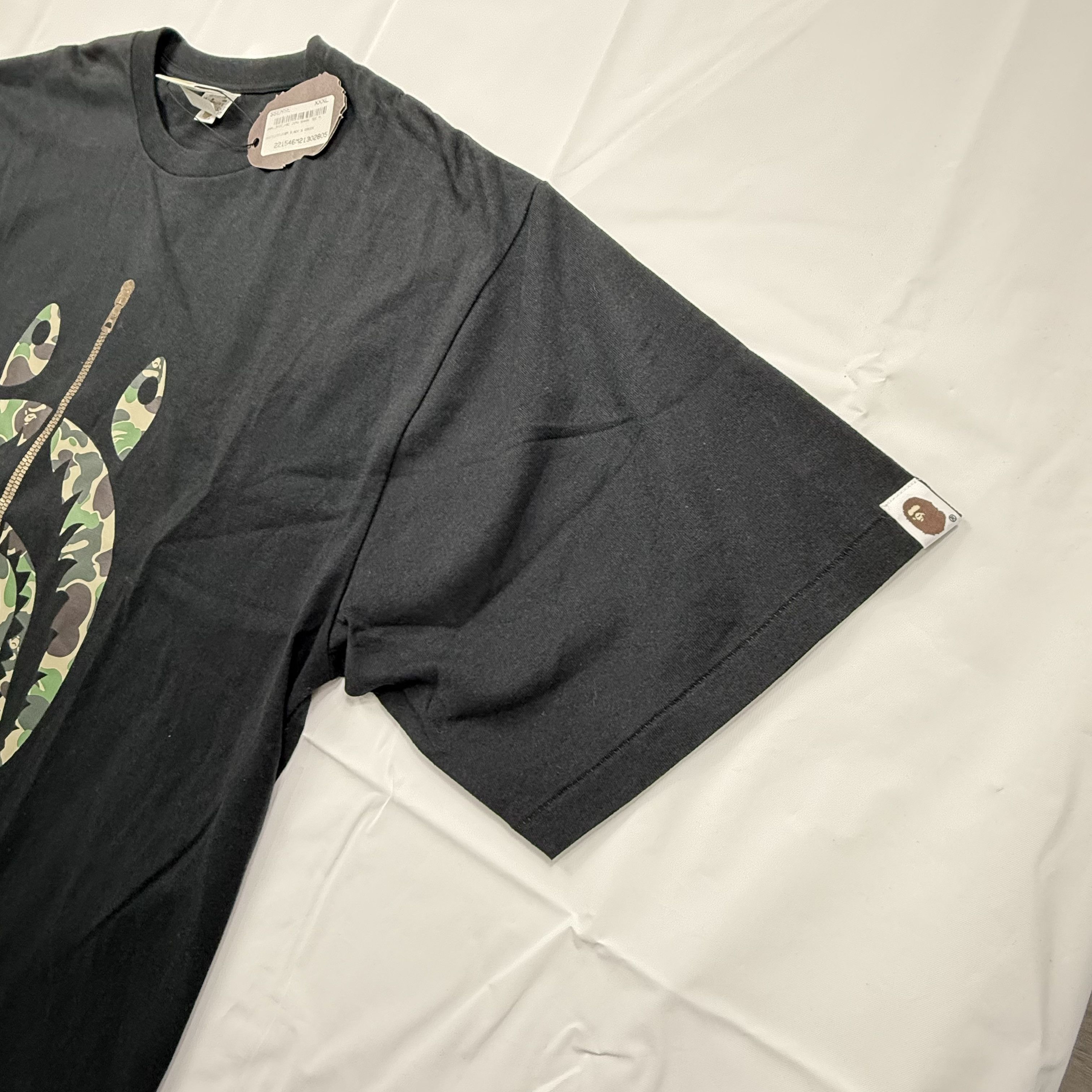 Bape BAPE Shark ABC Camo Zipper T-Shirt Black Green XXXL Size US XXL / EU 58 / 5 - 3 Thumbnail