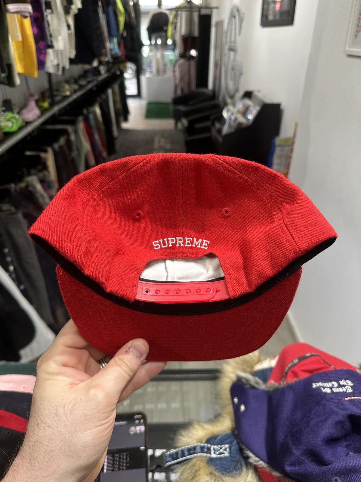 Supreme Supreme Gonz 6 Panel Hat FW2017 Red Snapback Size ONE SIZE - 2 Thumbnail