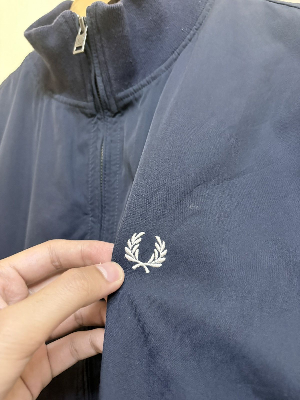 Fred Perry Fred Perry Nylon Navy Blue Jacket Size US M / EU 48-50 / 2 - 3 Thumbnail