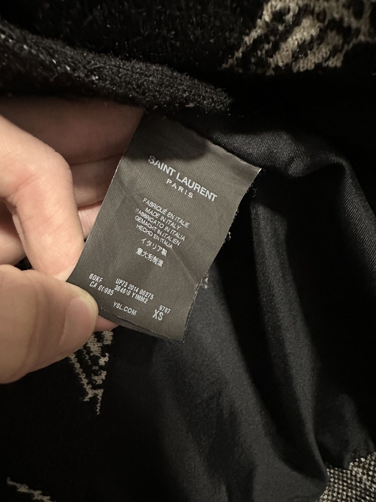 Saint Laurent Paris Mohair Wool Revolver Gun Pop Cardigan Size US XS / EU 42 / 0 - 8 Thumbnail