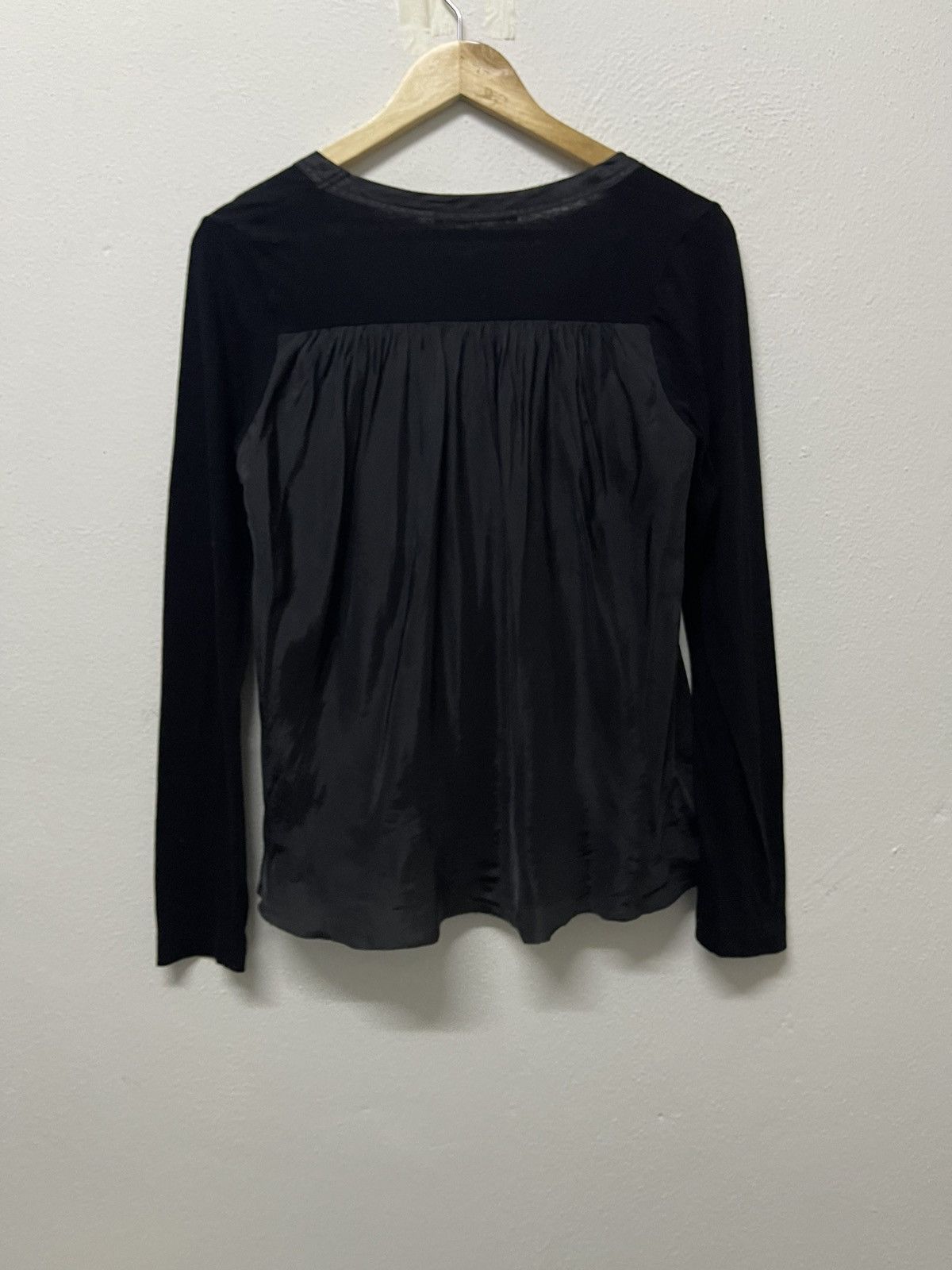 Sacai 90s SACAI UNBALANCE ROUND LONG SLEEVE SHIRT Size S / US 4 / IT 40 - 2 Thumbnail