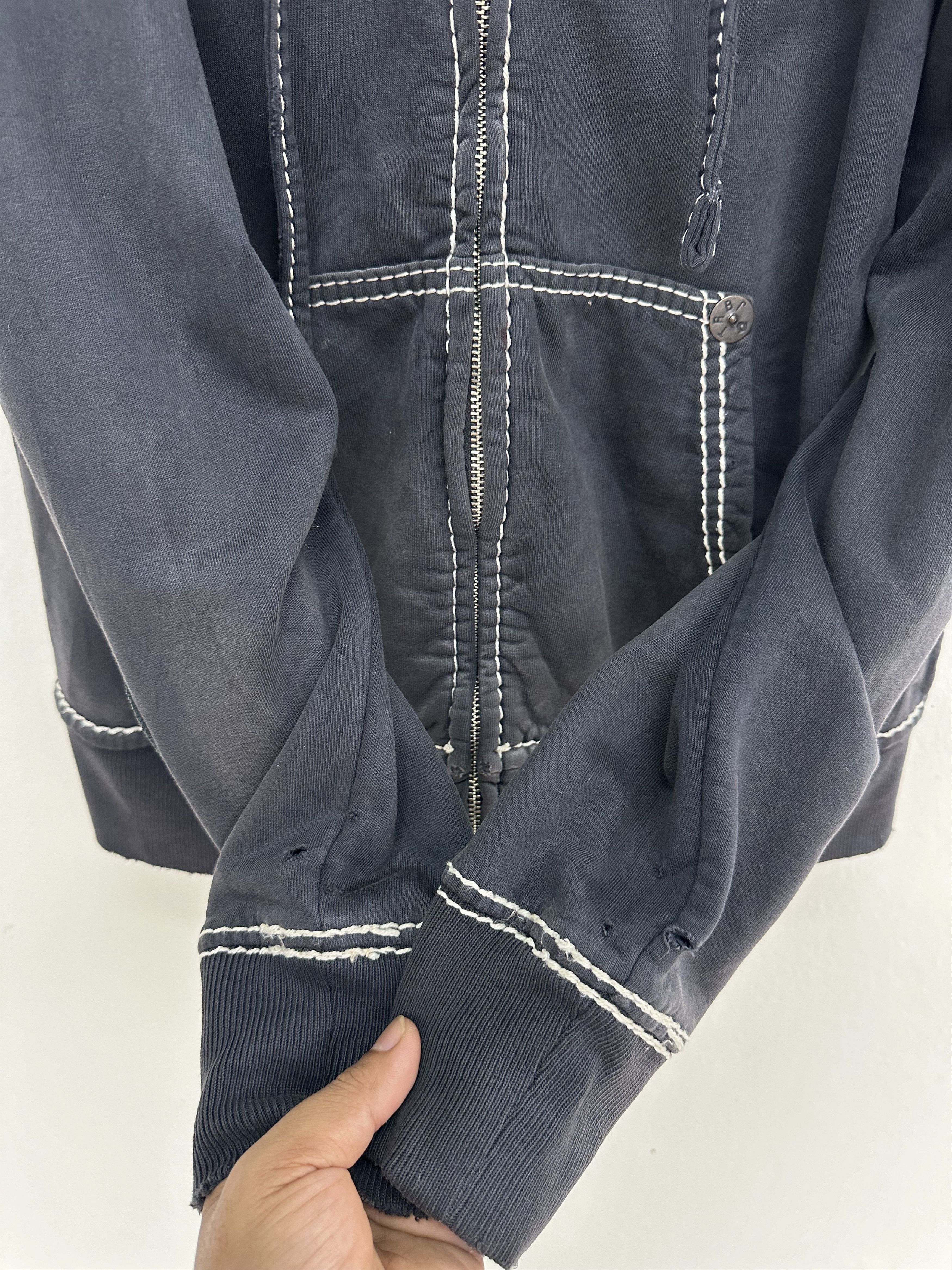 True Religion Vtg Distressed True Religion Ride Or Die L.A Big T Hoodie Size US M / EU 48-50 / 2 - 9 Thumbnail