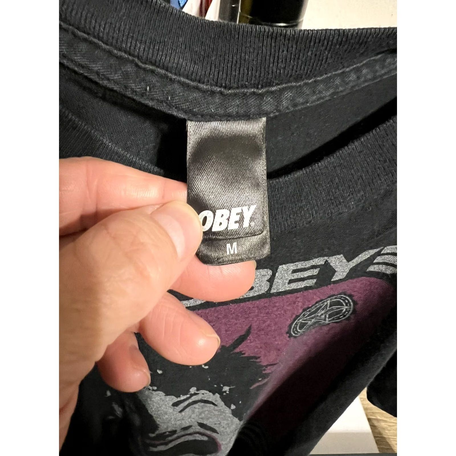Obey OBEY Propaganda T Shirt Mens M USA Made Black Tee Size US M / EU 48-50 / 2 - 4 Thumbnail