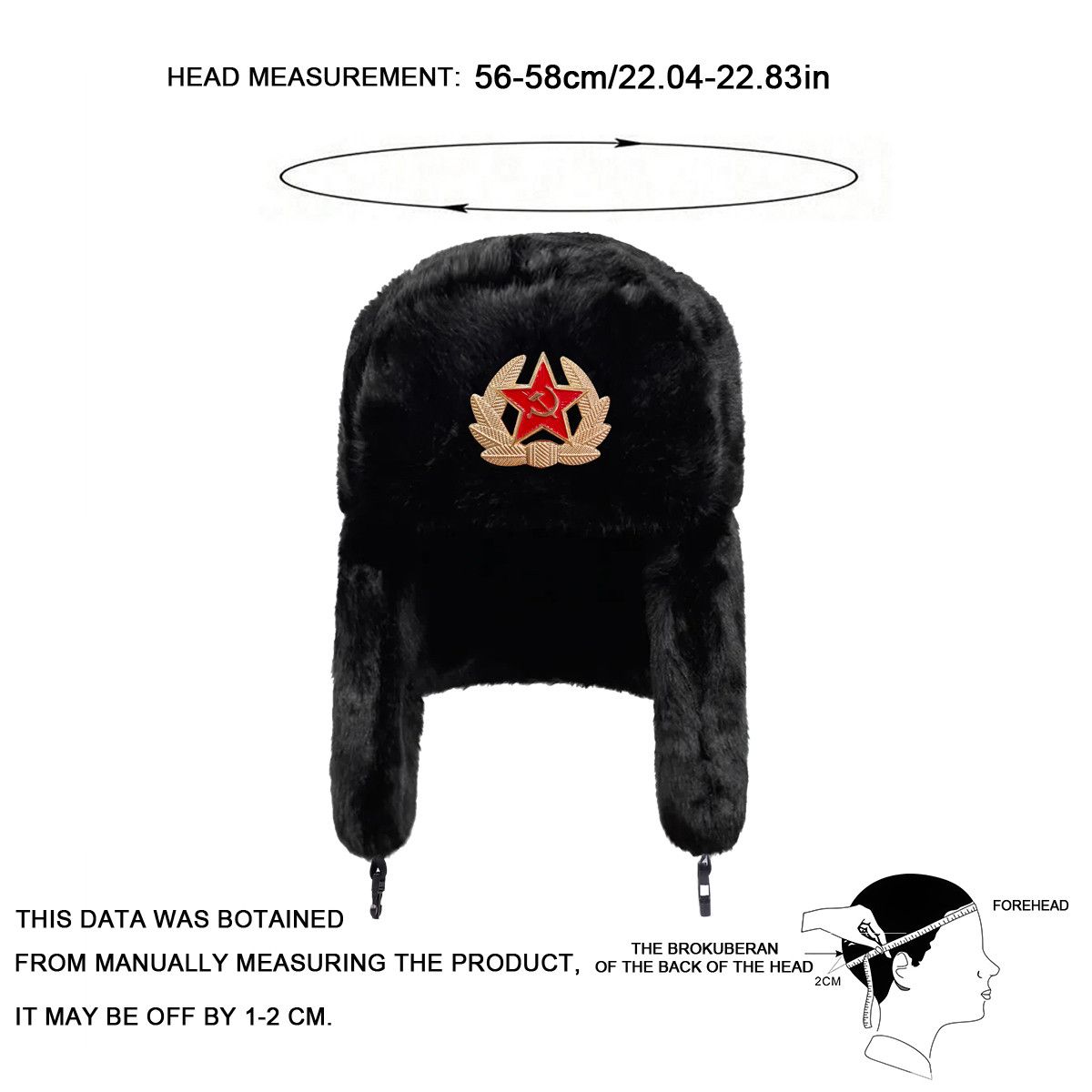 Japanese Brand Star Winter Earflap Bomber Hat Size ONE SIZE - 2 Thumbnail