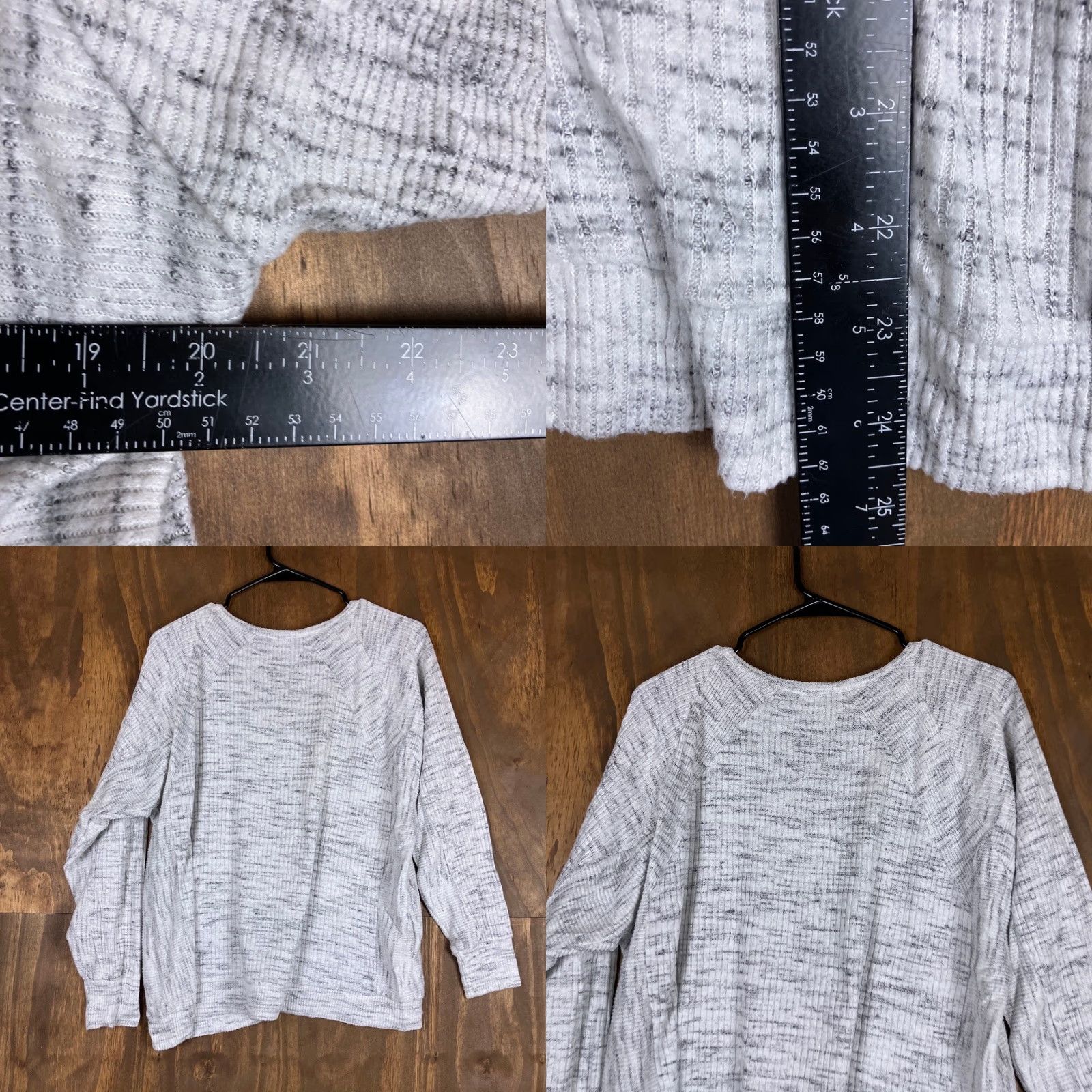 Loft LOFT Womens Sweater Gray V Neck Long Sleeve Pullover Casual Stretch Small Size S / US 4 / IT 40 - 8 Thumbnail