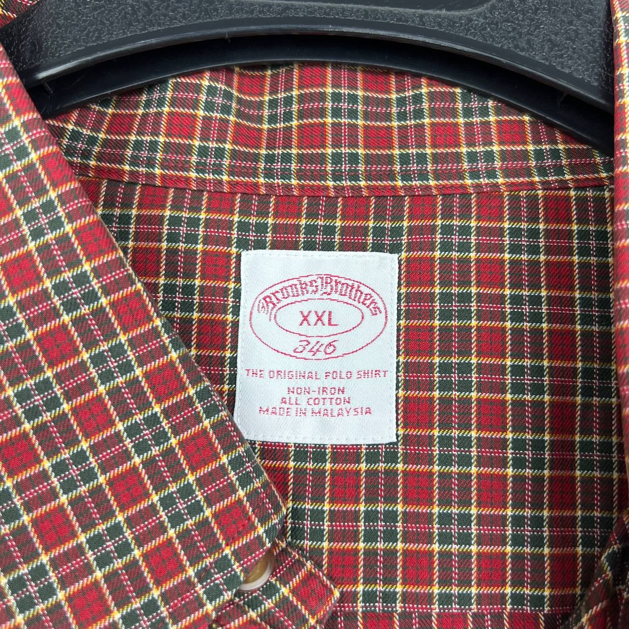 Brooks Brothers Brooks Brothers 346 Button Down Polo Shirt XXL Plaid NonIron Size US XXL / EU 58 / 5 - 2 Thumbnail