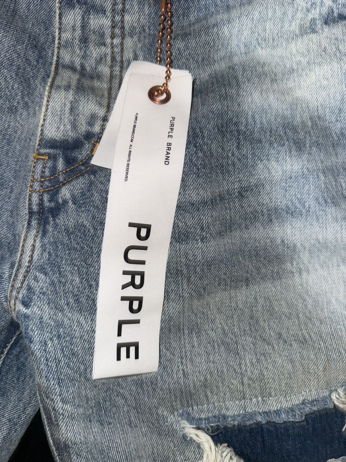 Purple Brand Purple Jean Shorts Size US 34 / EU 50 - 3 Thumbnail