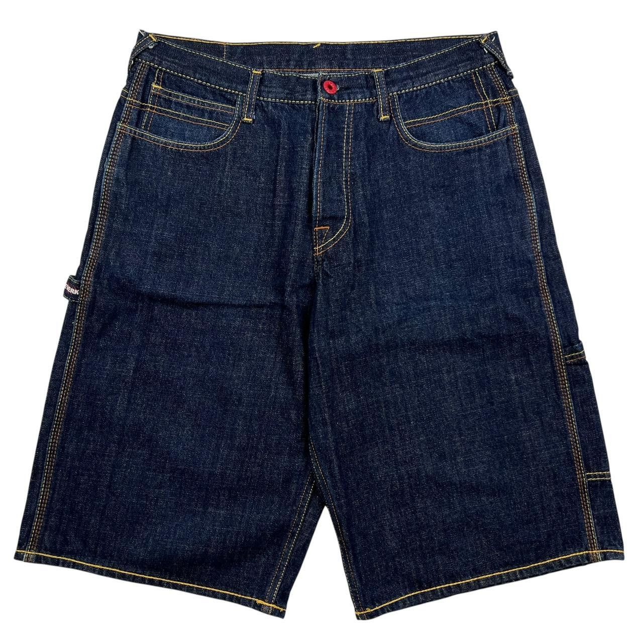 RMC Jeans Vintage RMC Denim Shorts / Jorts Red Print - Waist: 34” Size US 34 / EU 50 - 5 Thumbnail