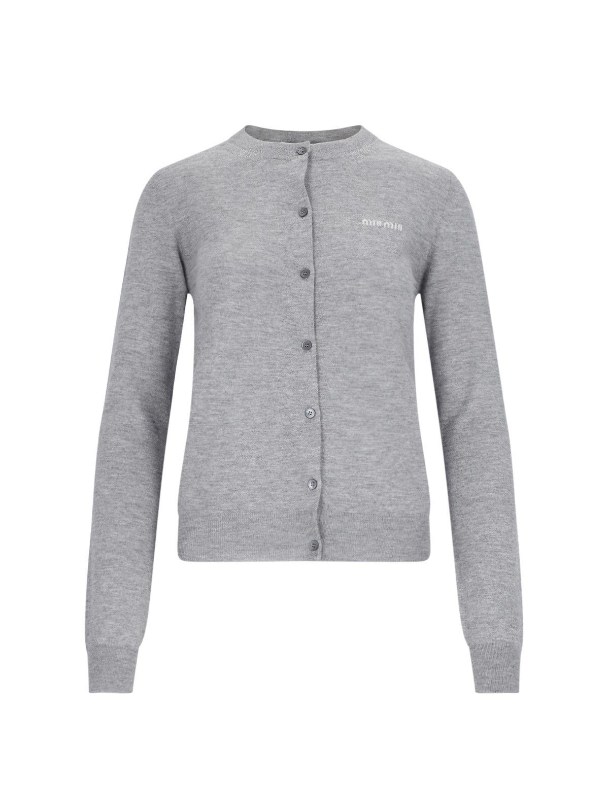 LOGO CROP CARDIGAN