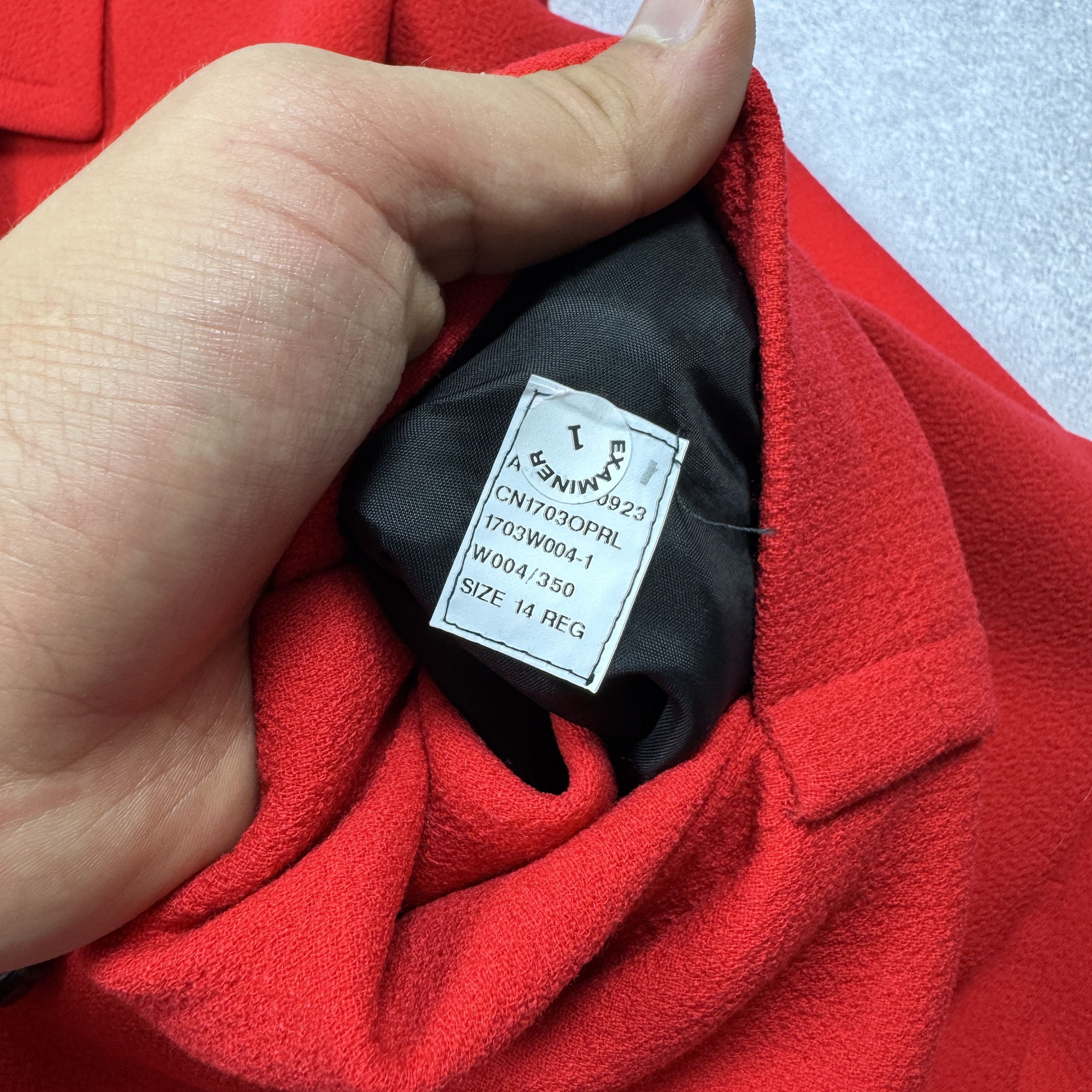 Aquascutum Aquascutum Wool Elastane Red Regular Coat Size 14 / M-L Size XL / US 12-14 / IT 48-50 - 11 Thumbnail