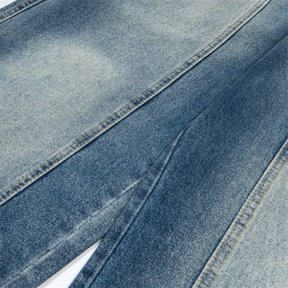 Jean Men's loose wide-leg stitching washed gradient jeans Size US 32 / EU 48 - 5 Thumbnail