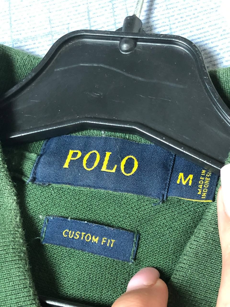 Polo Ralph Lauren Vtg 90s Polo Ralph Lauren Cross Flag Stripe Logo Tee Size US M / EU 48-50 / 2 - 2 Thumbnail