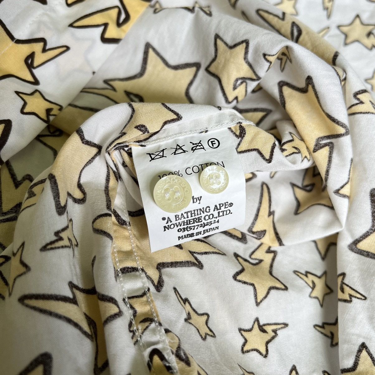 Bape Rare OG A Bathing Ape Bape Sta All Over Logo Button Up Shirt Size US XL / EU 56 / 4 - 8 Thumbnail