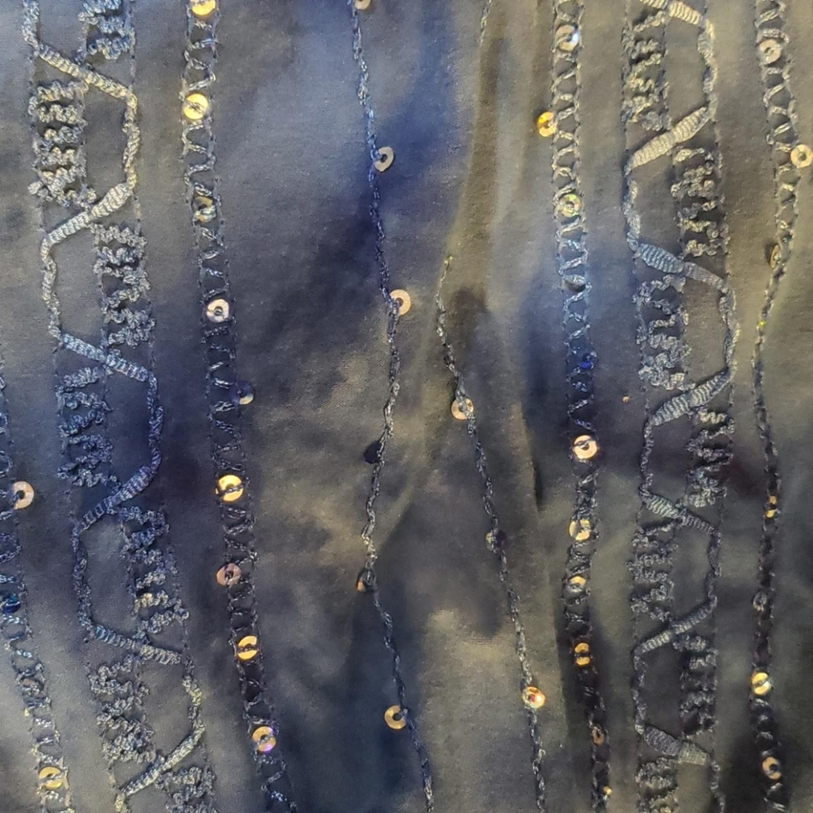 Other Dressbarn blue tie dye pheasant sequin top Sz M Size M / US 6-8 / IT 42-44 - 5 Thumbnail