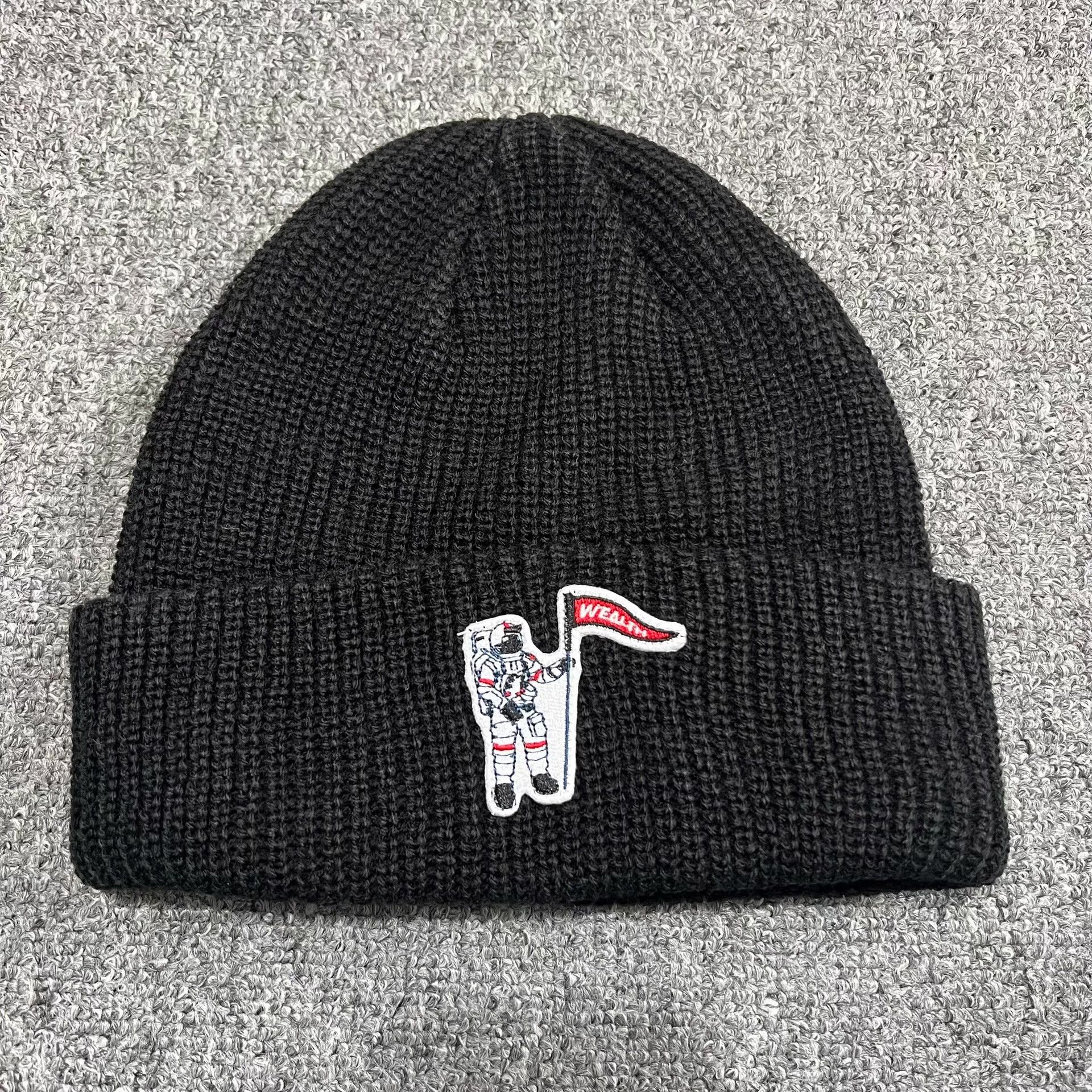 Billionaire Boys Club BBC EU Astronaut Embroidered Knit Beanie Q7 Size ONE SIZE - 5 Thumbnail